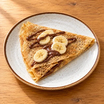 Crepe fino com Nutella e banana